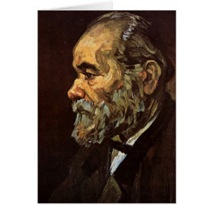 Cartão Retrato de Velho com Barba por Vincent van Gogh