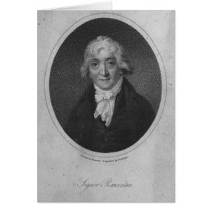 Cartão Retrato de Venanzio Rauzzini