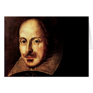 Cartão Retrato de William Shakespeare