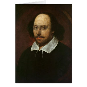 Cartão Retrato de William Shakespeare c.1610