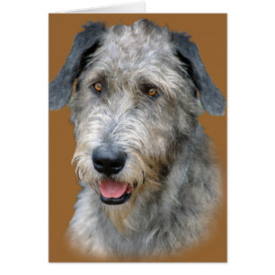 Cartão Retrato de Wolfhound Irlandês