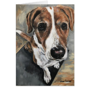 Cartão Retrato do animal de estimação - raça misturada