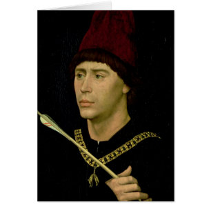 Cartão Retrato do bastardo de Antoine de Borgonha