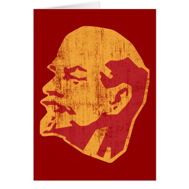 Cartão retrato do cccp de Vladimir Lenin (Frente)