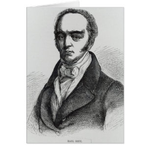 Cartão Retrato do cinza do conde