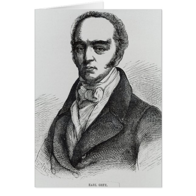 Cartão Retrato do cinza do conde (Frente)