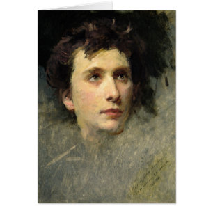 Cartão Retrato do compositor Pyotr Ilyich