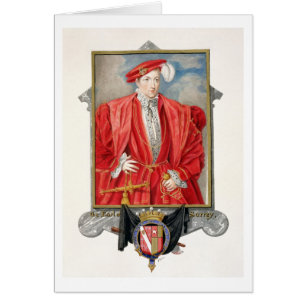Cartão Retrato do conde de Henry Howard (c.1517-47) de
