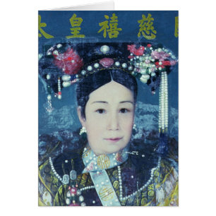 Cartão Retrato do Dowager de imperatriz Cixi