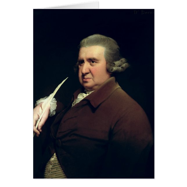 Cartão Retrato do Dr. Erasmus Darwin (Frente)