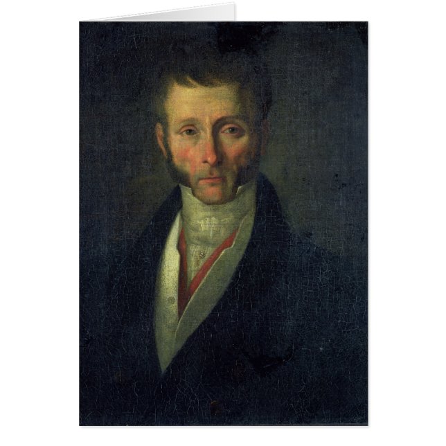 Cartão Retrato do duque de Joseph Fouche de Otranto, 1813 (Frente)