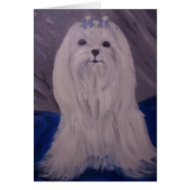 Cartão retrato do filhote de cachorro (Frente)