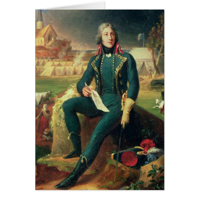 Cartão Retrato do general Louis-Lazare Hoche (Frente)