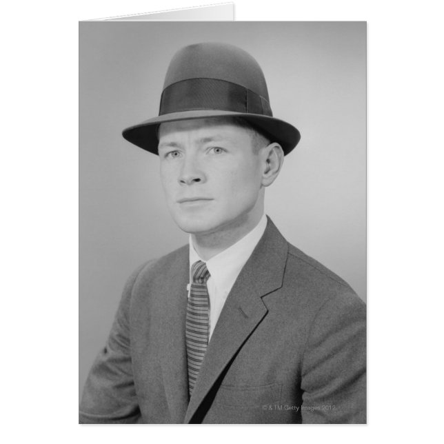 Cartão Retrato do Homem (Frente)