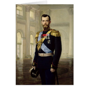 Cartão Retrato do imperador Nicholas II, 1900