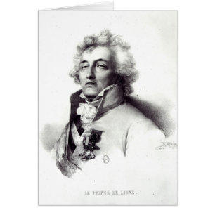 Cartão Retrato do príncipe de Charles-Joseph do marechal