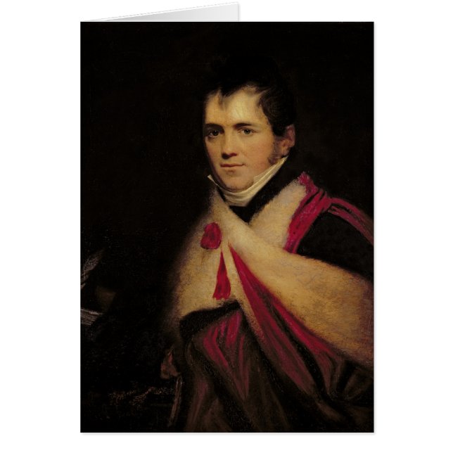 Cartão Retrato do Rev. Edward Daniel Clarke c.1822 (Frente)