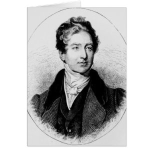 Cartão Retrato do senhor Robert Peel