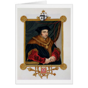 Cartão Retrato do senhor Thomas Mais (1478-1535) 'do