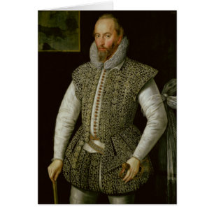 Cartão Retrato do senhor Walter Raleigh, 1598
