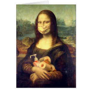 Cartão Retrato do vírus Corona