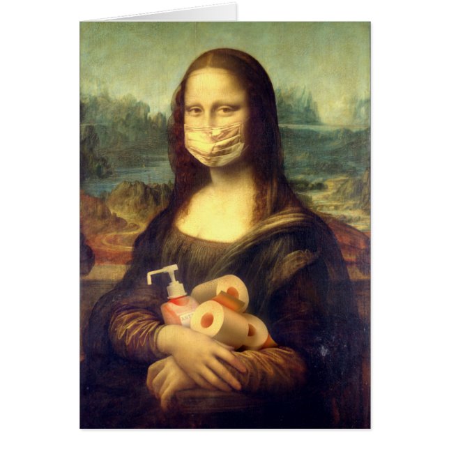 Cartão Retrato do vírus Corona (Frente)