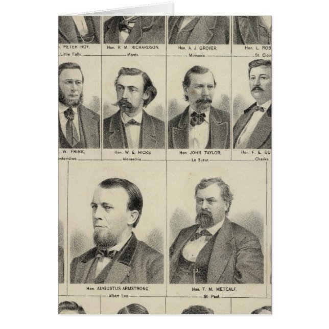 Cartão Retrato dos Representantes, Minnesota (Frente)