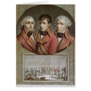 Cartão Retrato dos três cônsules da república