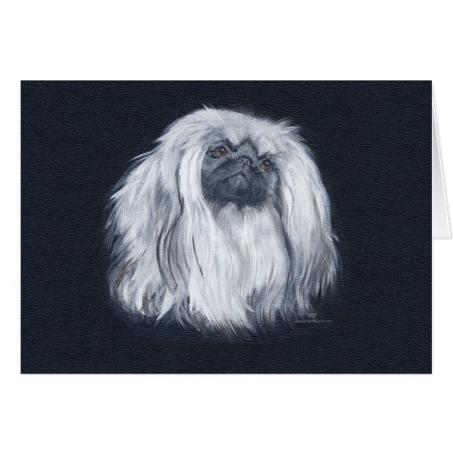 Cartão Retrato em preto (Frente Horizontal)