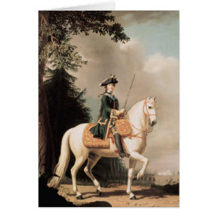 Cartão Retrato equestre de Catherine II