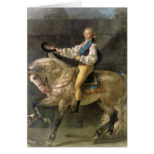 Cartão Retrato equestre de Estanislau Kostka