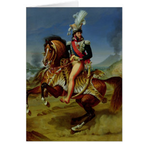 Cartão Retrato equestre de Joachim Murat 1812
