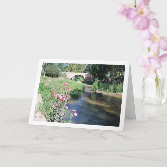 Cartão Retrato floral Ruta del Agua, Chelva, Valência (Orquídea)