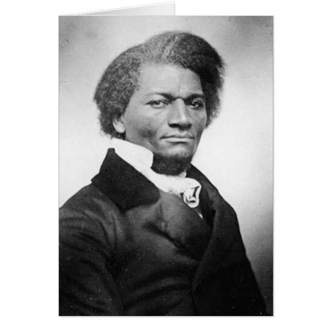 Cartão Retrato Frederick Douglass ~ 1847 (Frente)