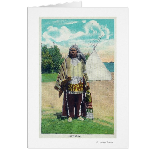 Cartão Retrato Hiawatha nº 2 (Frente)