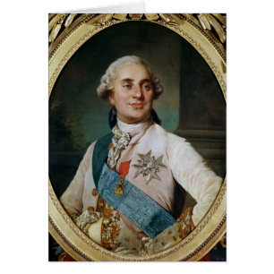 Cartão Retrato Medalhão de Luís XVI 1775