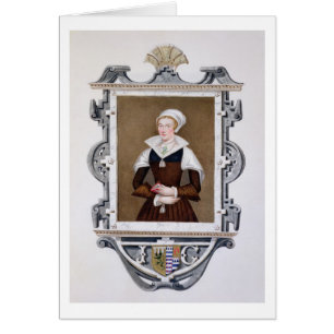 Cartão Retrato Nove-Dias Qu da senhora Jane de Cinzento