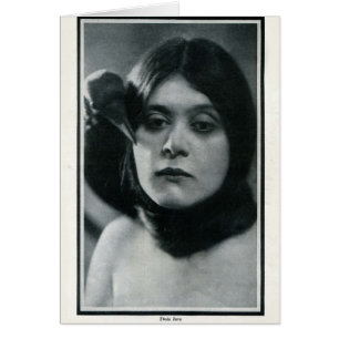 Cartão retrato vintage Theda Bara 1915