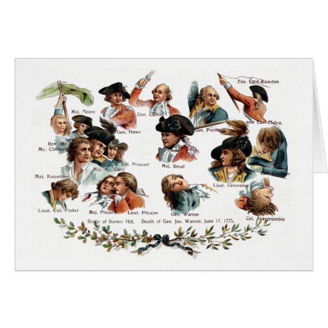 Cartão Retratos da batalha do monte de depósito (Frente Horizontal)