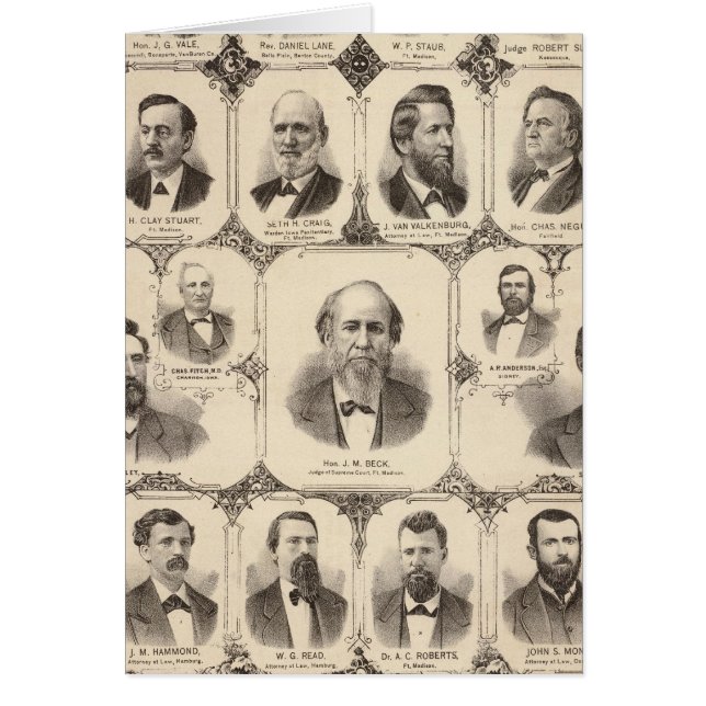 Cartão Retratos de JC Knapp (Frente)