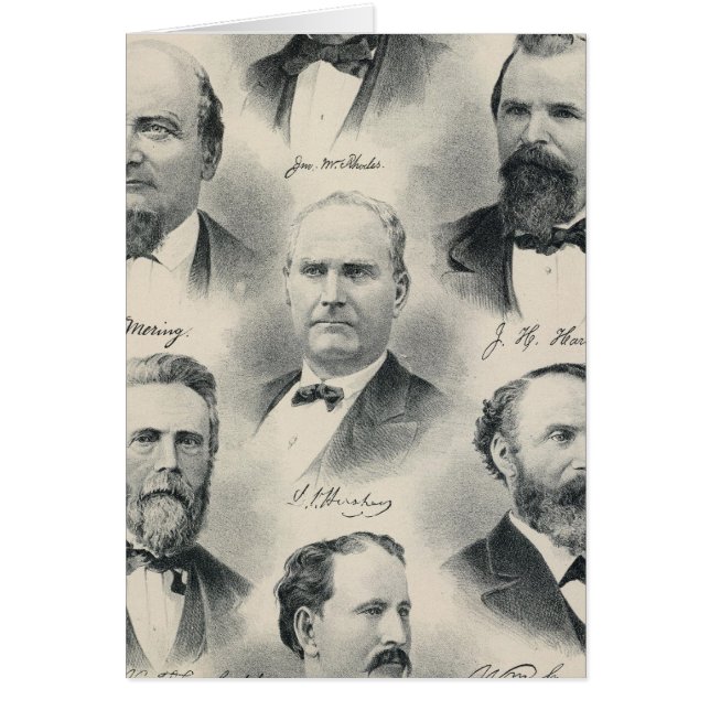 Cartão Retratos litográficos Yolo Co (Frente)