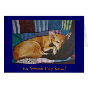 Cartão Retratos para cães de raça mista do german shepher