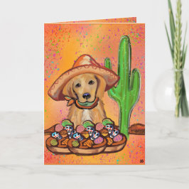 Cartão Retriever Dourado