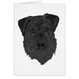 Cartão Retriever Labrador Preto
