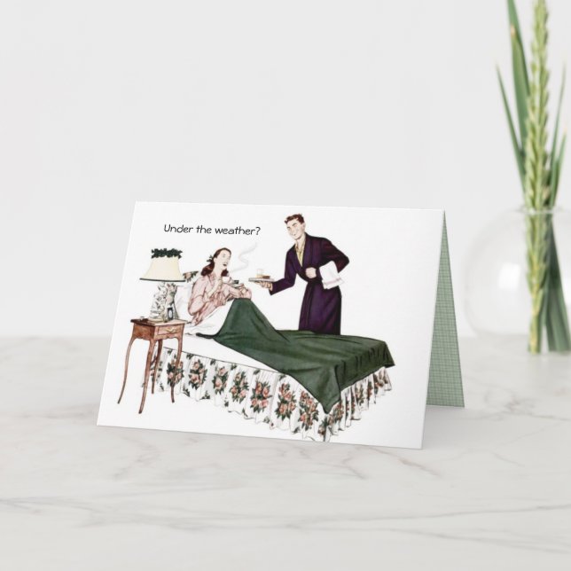 Cartão Retro 1940 Fica Bem (Frente)