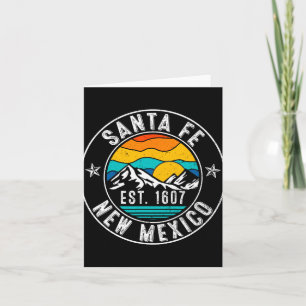 Cartão Retro 70s 80s Santa Fé Novo México Nm