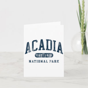 Cartão Retro Acadia National Park Maine Est 1916 Mens Wom