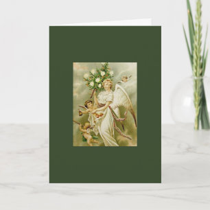 Cartão RETRO ANGEL CHRISTMAS Card