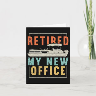 Cartão Retro Aposentado Meu Novo Office