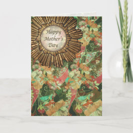 Cartão Retro / Art Deco Happy Mother's Day Card